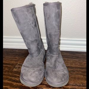 Gray Ugh Boots